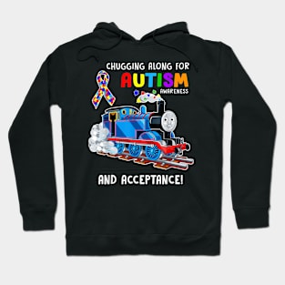 Autism Awareness Train Puzzle Piece Kids Family Love Accept Hoodie